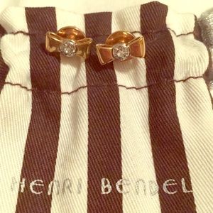 Henri Bendel bow earrings